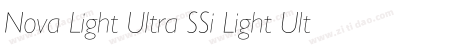 Nova Light Ultra SSi Light Ultra Condensed字体转换
